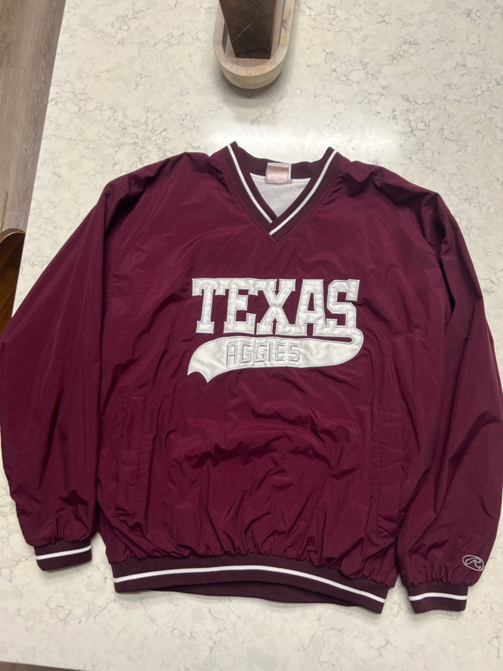 Texas Aggies TAMU Rawlings Maroon Pullover Windbreaker Medium